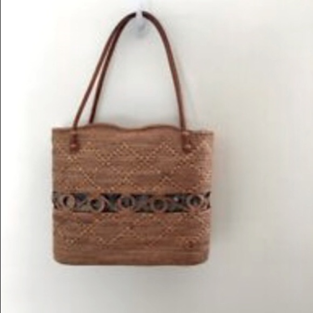 Handmade Small straw Rectangle Bag